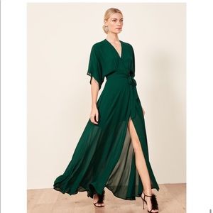 Reformation Winslow dress Emerald M